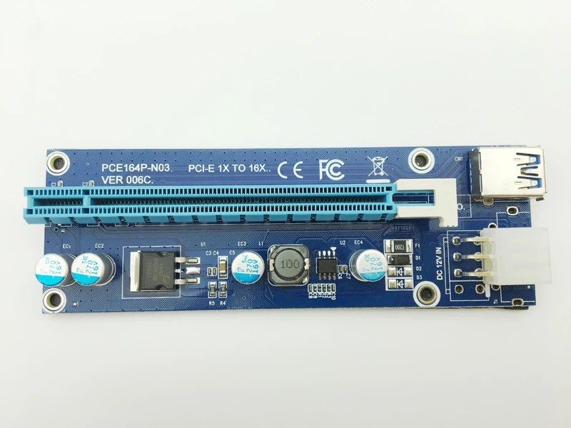 Новинка Райзер USB 3 0 Mini PCI E к PCIe Express 1x 16x райзерная карта Raiser SATA 6Pin Power для BTC Antminer