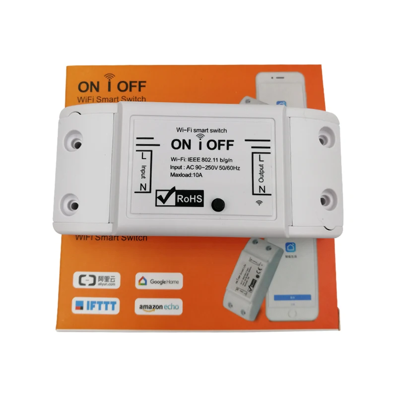 

SCW NF101 Basic Wifi Switch DIY Wireless Remote Domotica Light Smart Home Automation Relay Module Controller Work with Alexa