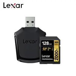 Lexar Professional 2000x SD карта 32 GB 128 GB до 300 МБ/с. карты памяти SDHC SDXC U3 V90 Class 10 UHS-II reader флэш-карт SD