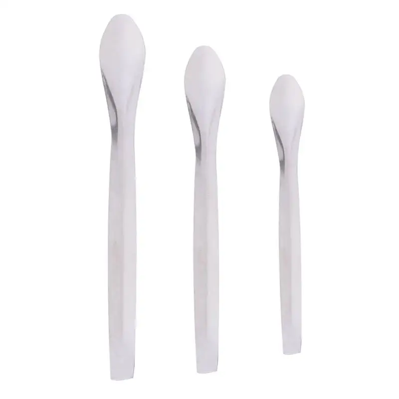 3 Pcs Micro Stainless Steel High Quality Lab Medicine Spoon Laboratory