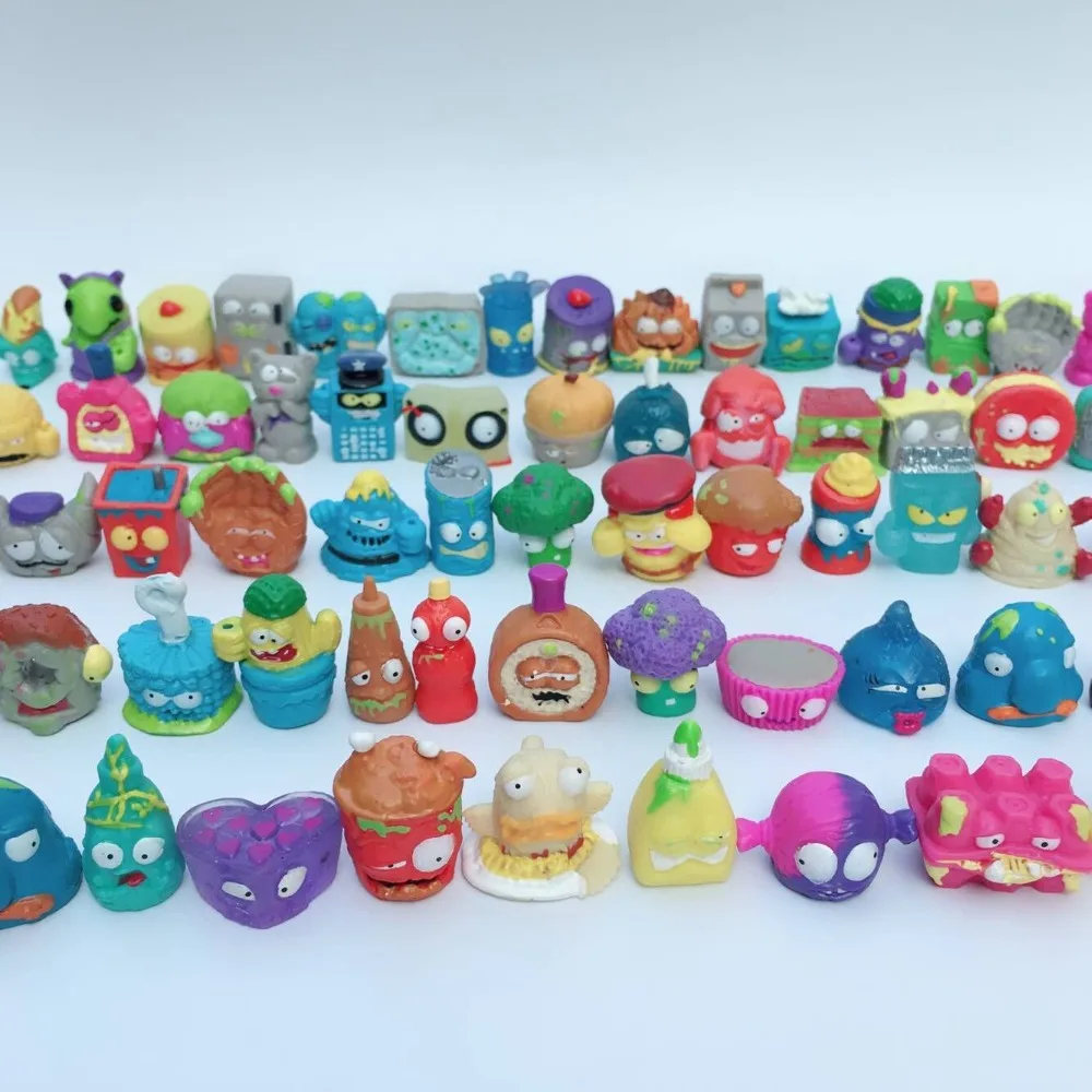 

100pcs/1lot Garbage Grossery Gang Doll Figure 3cm Action Figures Brinquedo PVC Doll Collection Model Toys Gifts
