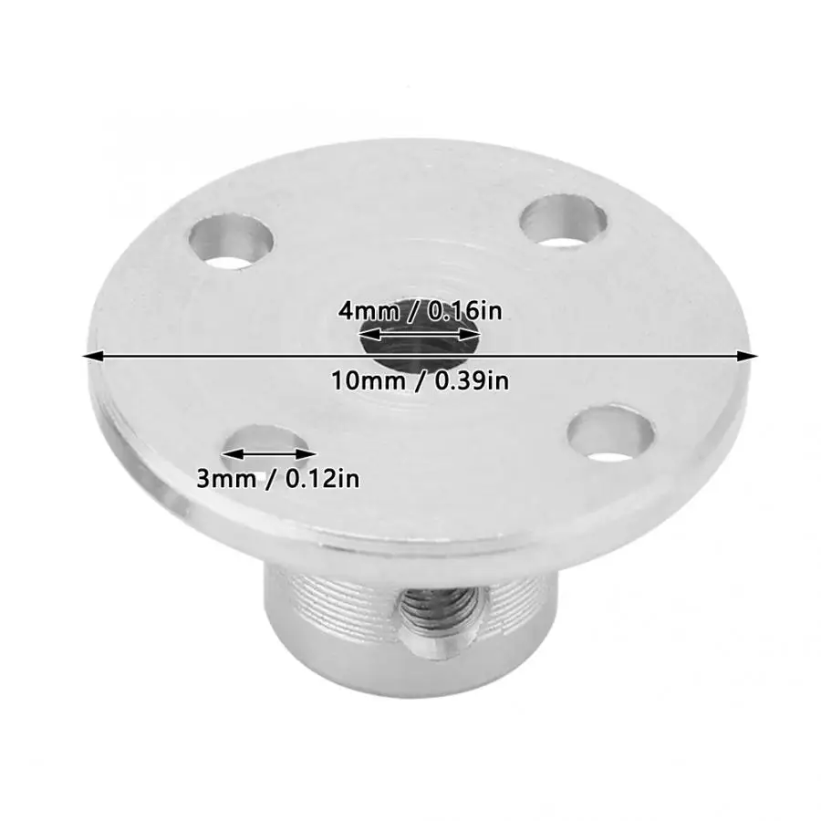 4 шт./компл. ID 4 мм диаметр 10 мм M3 жесткая направляющая двигателя Соединительный фланец Двигатель сцепления Соединительная муфта разъем