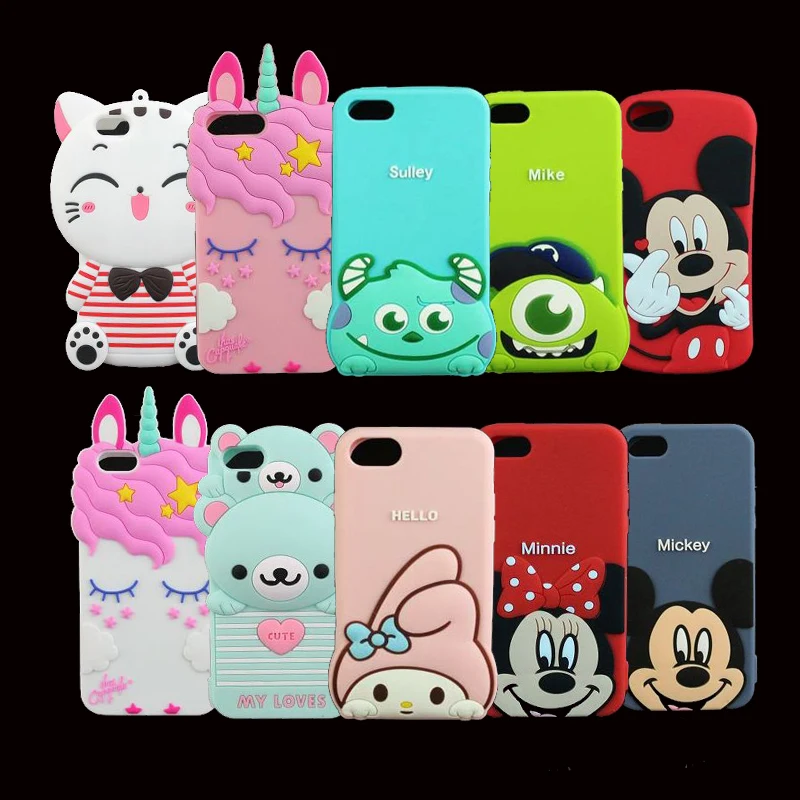 Case For iphone 5 5s 5C 6 6S 6 Plus 7 8 7 Plus Case 3D