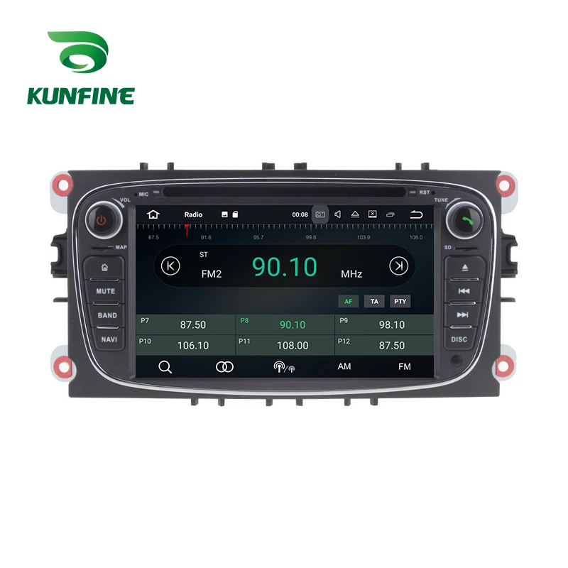 Perfect Android 9.0 Core PX6 A72 Ram 4G Rom 64G Car DVD GPS Multimedia Player Car Stereo For FORD Focus 2007-2010 Radio Headunit 5
