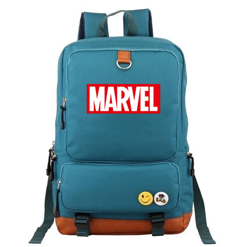 Многоцветная школьная сумка с надписью Marvel Мститель для мальчиков и девочек, женский рюкзак, школьные сумки для подростков, Холщовый мужской рюкзак для студентов
