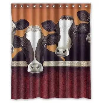 

Farm Cow Background Waterproof Shower Curtain/Bath Curtain