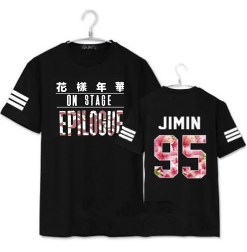 

kpop Bangtan RapMonster JUNGKOOK JIN SUGA JIMIN V J-HOPE Short-sleeved T-shirt Korean concert Same paragraph Tshirt men women