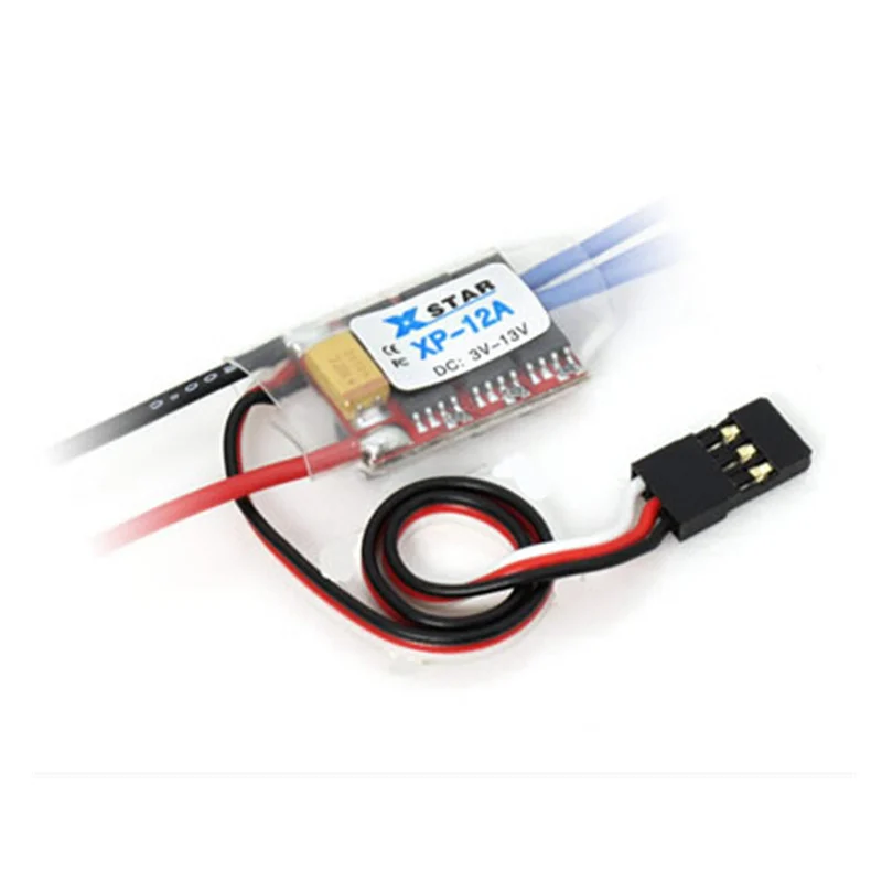 Электронный регулятор скорости FATJAY XP-12A RC hobby brushless ESC 12A 1-3S 8g для пульта
