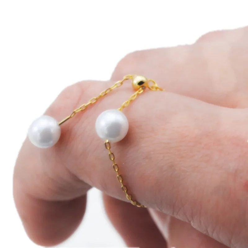 Buy Newest design Adjustable size Ring chain 925