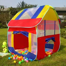 New Kids Play House Tent Portable Foldable Prince Folding Tent Children Boy Castle Cubby Play House Kids Gifts Outdoor Toy Tents