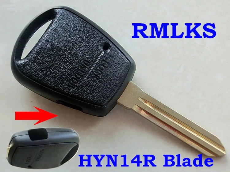 RMLKS Замена 1 Боковая кнопка дистанционного ключа оболочки Fob иммобилайзер Uncut HYN10 HYN14 лезвие подходит для hyundai акцент, Гетц