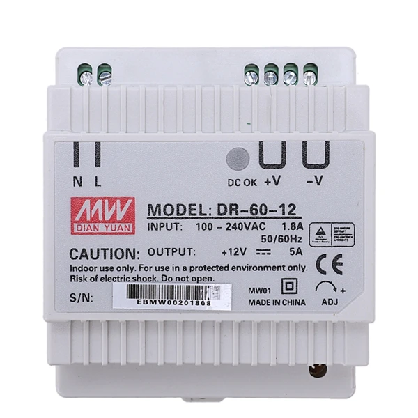 

Fashion-Din rail power supply 60w 12V ac dc converter dr-60-12 power supply 12v 60w good quality