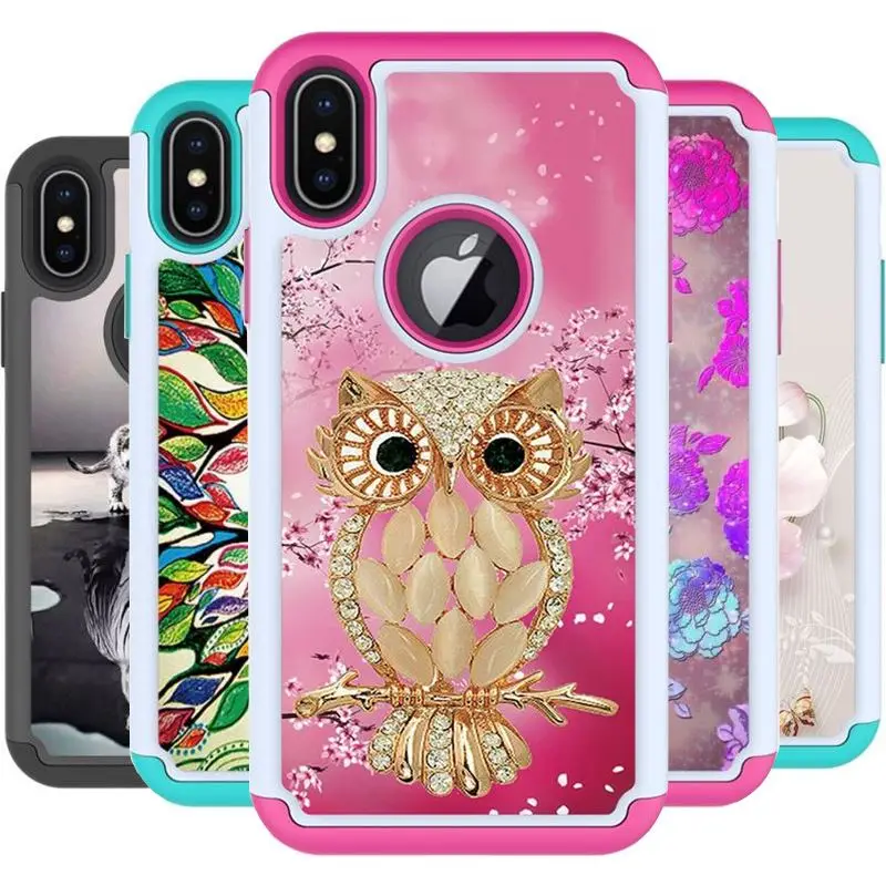 

Back Case For LG LV3 K10 2018 Stylo 4 5 K30 K40 V50 G8S G8 ThinQ Aristo 2 Plus PC + Soft Silicone Holder Phone Cover Coque P03D