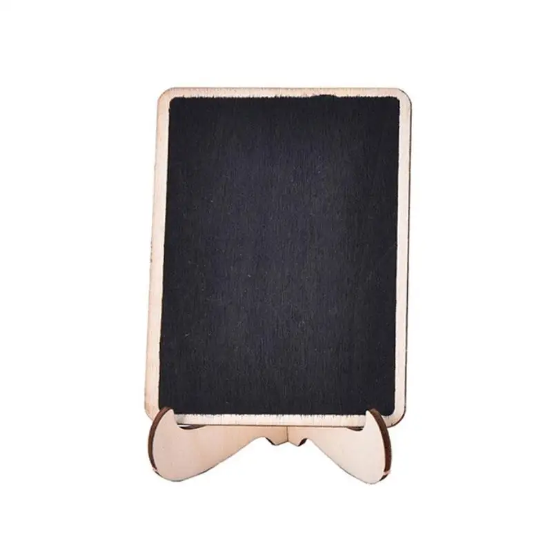 Mini Wooden Blackboard Message Board With Stand Small Black Notice
