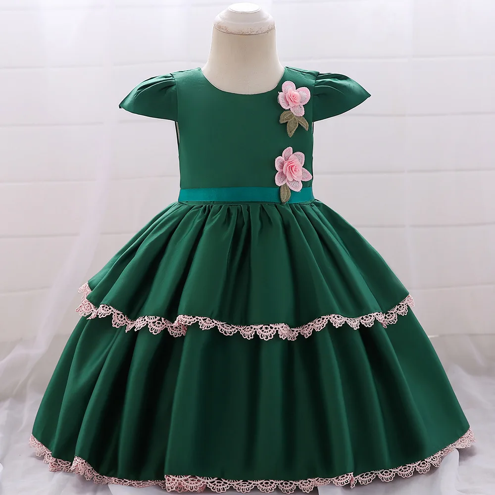 green colour dress for baby girl