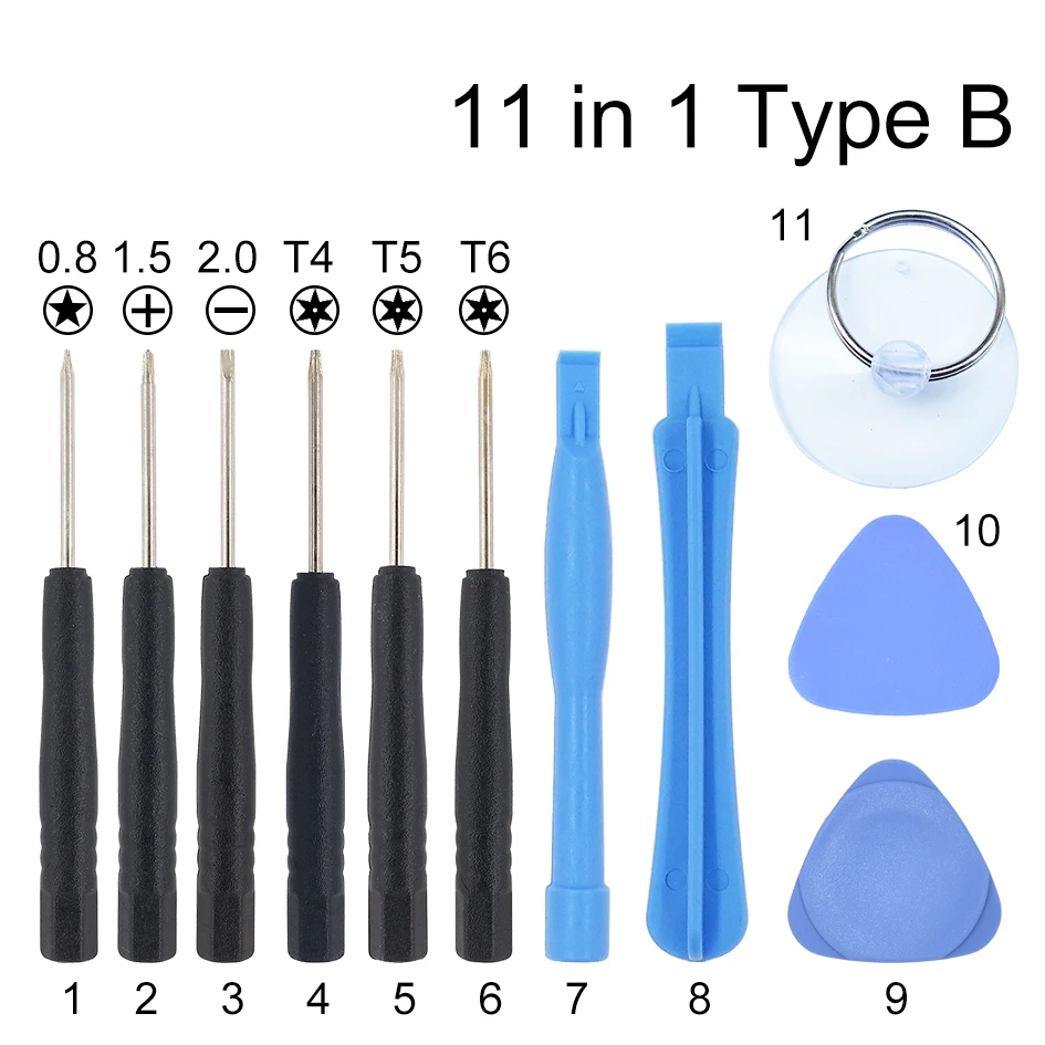 Набор отверток для iPhone iPad Samsung 11 в 1 100 компл./лот|tools repair kit|repair kittool set |