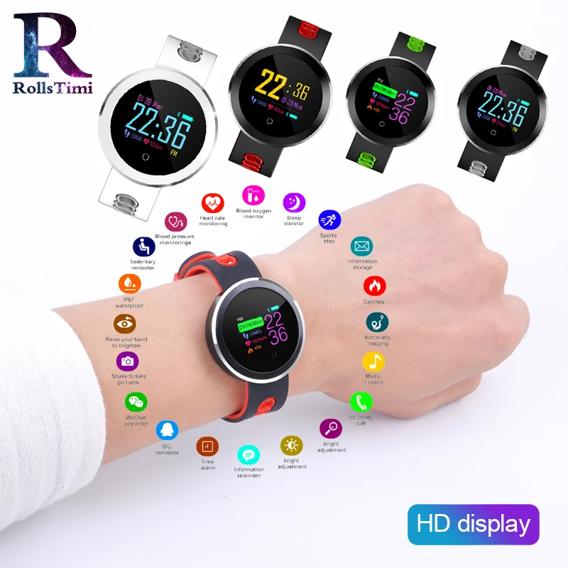 

Smart Watch Men Bluetooth Heart Rate Blood Pressure Sport Watches Women Ladies Waterproof Fitness Tracker Smartwatch Android IOS