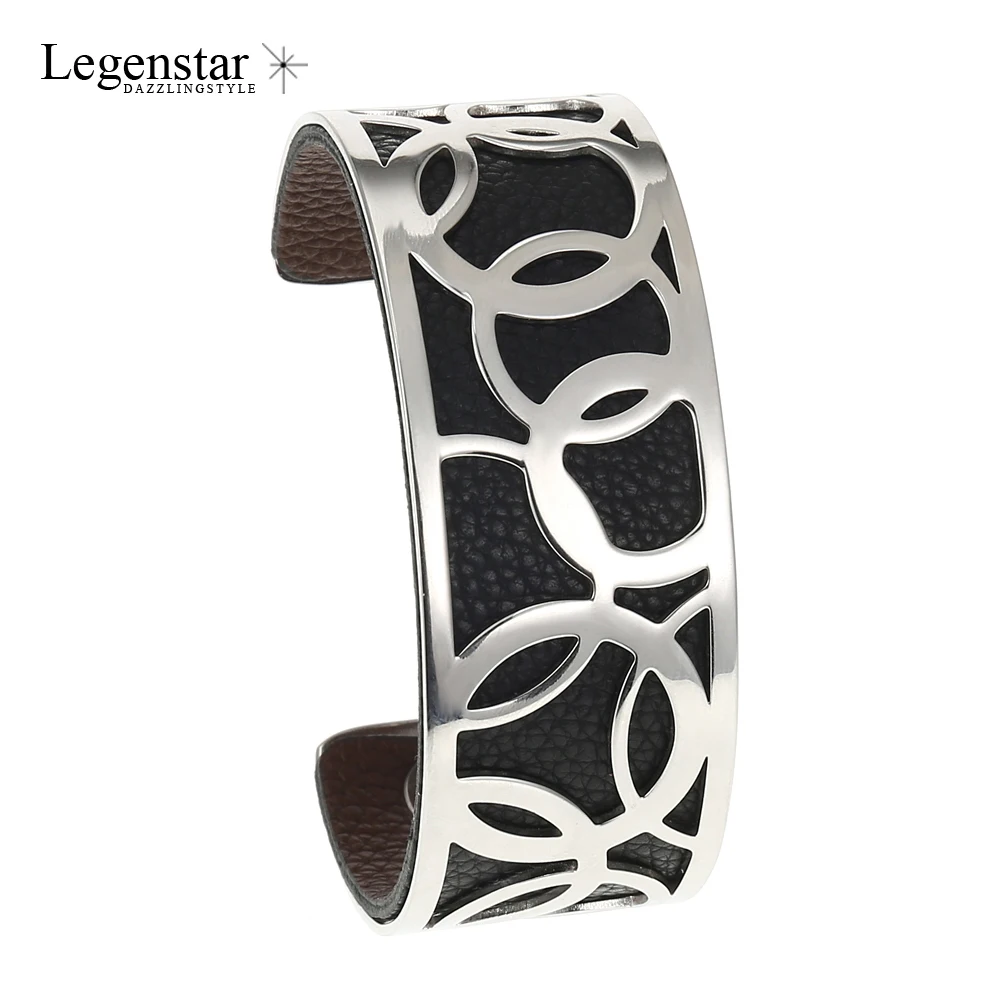 Goedkoop Legenstar Roestvrij Staal Zilveren Armbanden Armbanden voor Vrouwen Verwisselbare Manchet Armband Femme Manchette 2019 Pulseras Mujer