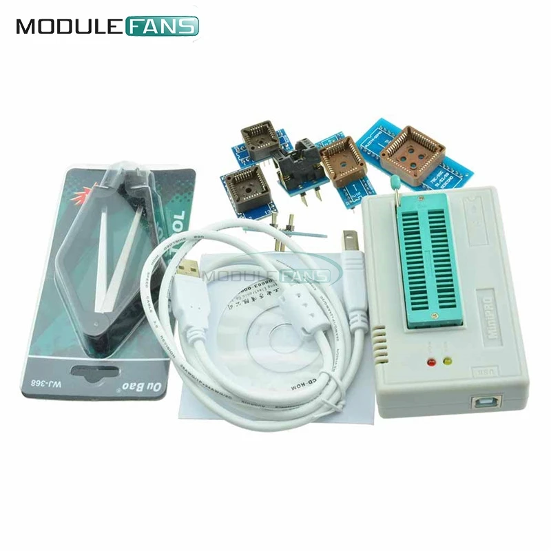 

TL866 TL866A TL886CS Programmer Device USB Eprom Flash BIOS 6 Adapter PLCC IC Extractor Universal ICSP Serial Interface PIC MCU