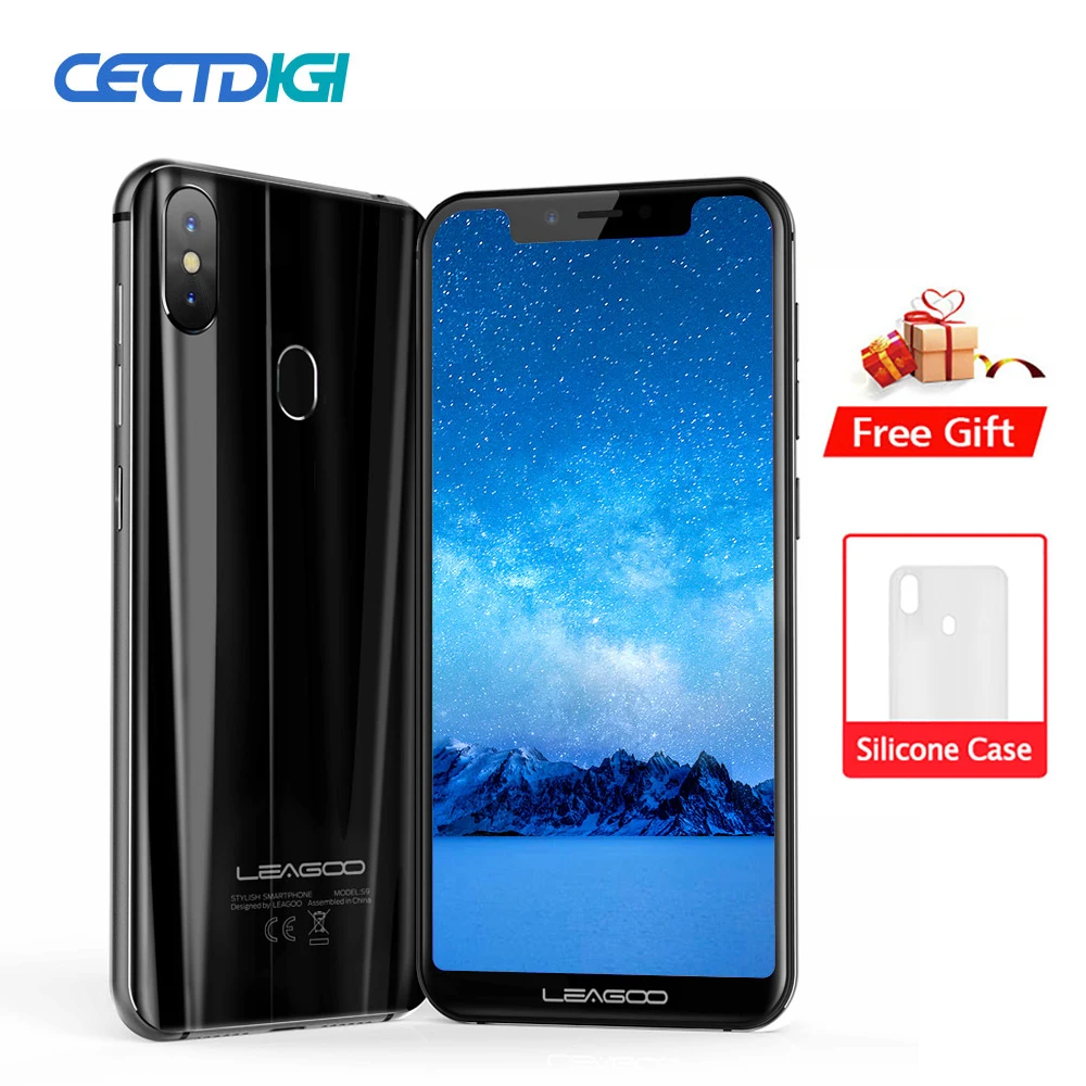 

Original Leagoo S9 4G LTE U-Shape Mobile Phone Android 8.1 MTK6750 Octa Core 5.85"HD+IPS 4GB RAM 32GB ROM 13.0MP Fingerprint
