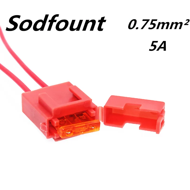0,5 мм² 0,75 мм²-4мм² 5A 10A-50A маленький средний автомобильный водонепроницаемый предохранитель автомобильный модифицированный предохранитель гнездо держатель предохранителя с проводом/предохранителем