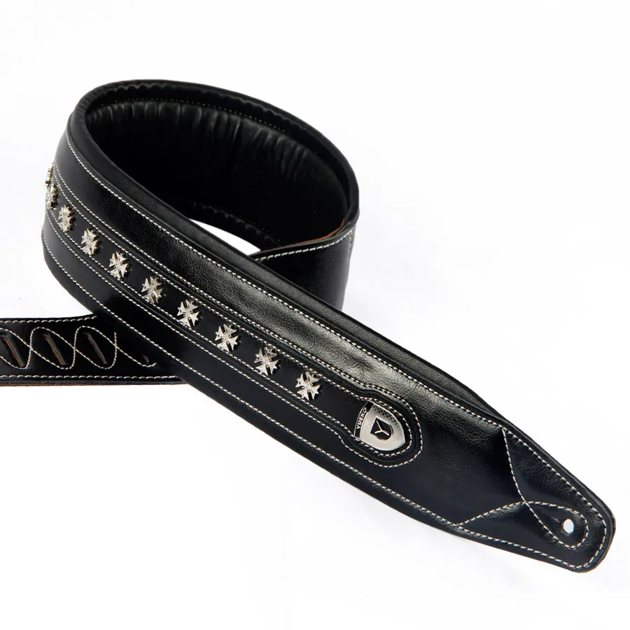 NEW High Quality Genuine Leather Real Cowhide Guitar Strap for Electric