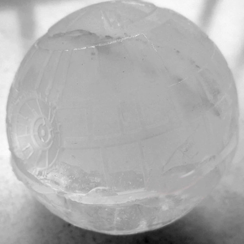 Горячая творческий Силиконовые синие войны Звезда смерти круглый шар форма для льда лоток Desert Сфера Плесень DIY коктейль Forma де гело