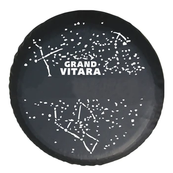 

14" 15" Inch (Tire Diameter 24" -29") Heavy-Duty PVC Leather Spare Wheel Tire Tyre Cover Storage For Suzuki Grand Vitara