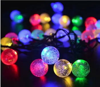 

Christmas String Light 30 LED Crystal Ball Waterproof Solar Powered Fairy Lighting for Garden Home Landscape Holiday Decoration