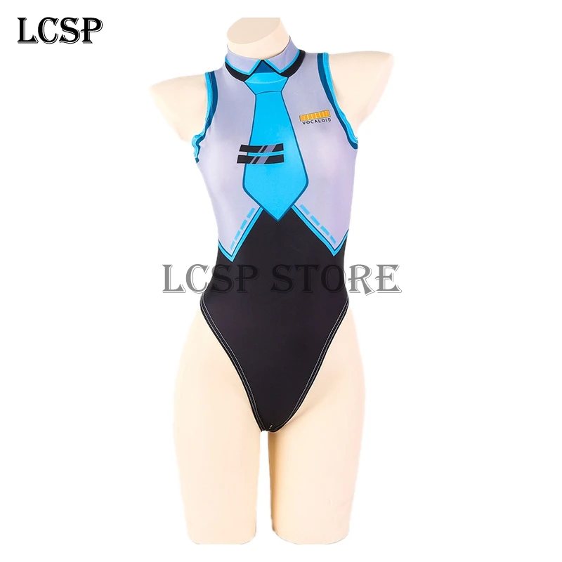 

LCSP 2018 VOCALOID Hatsune Miku Cosplay Costume Japanese Anime Swimsuit Uniform Suit Outfit Clothes
