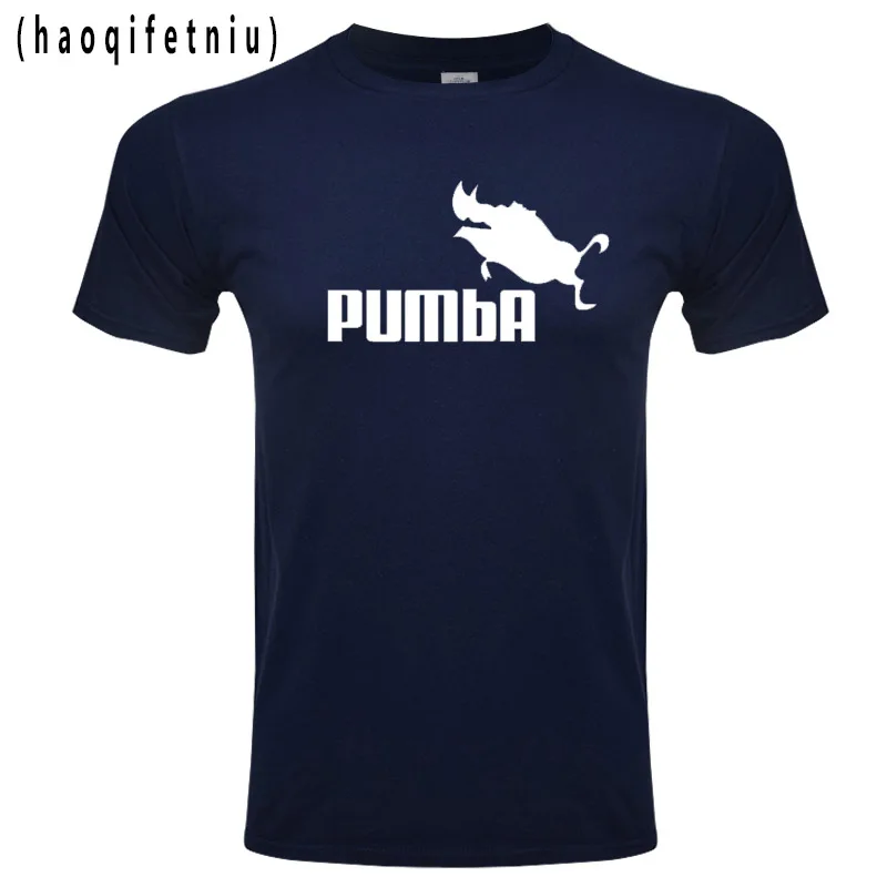 2018 Милый Забавный тройник футболки homme Pumba (Пумба) мужская с коротким рукавом