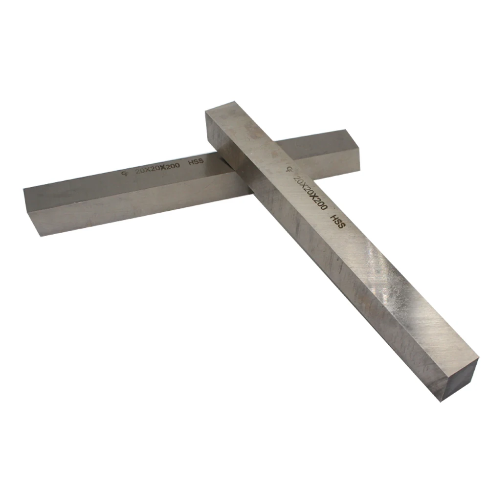 

2pcs 20mmX200mm HSS Steel Sheet Turning Tool High Speed Steel Rectangular HSS Steel Bar Lathe Tool CNC DIY