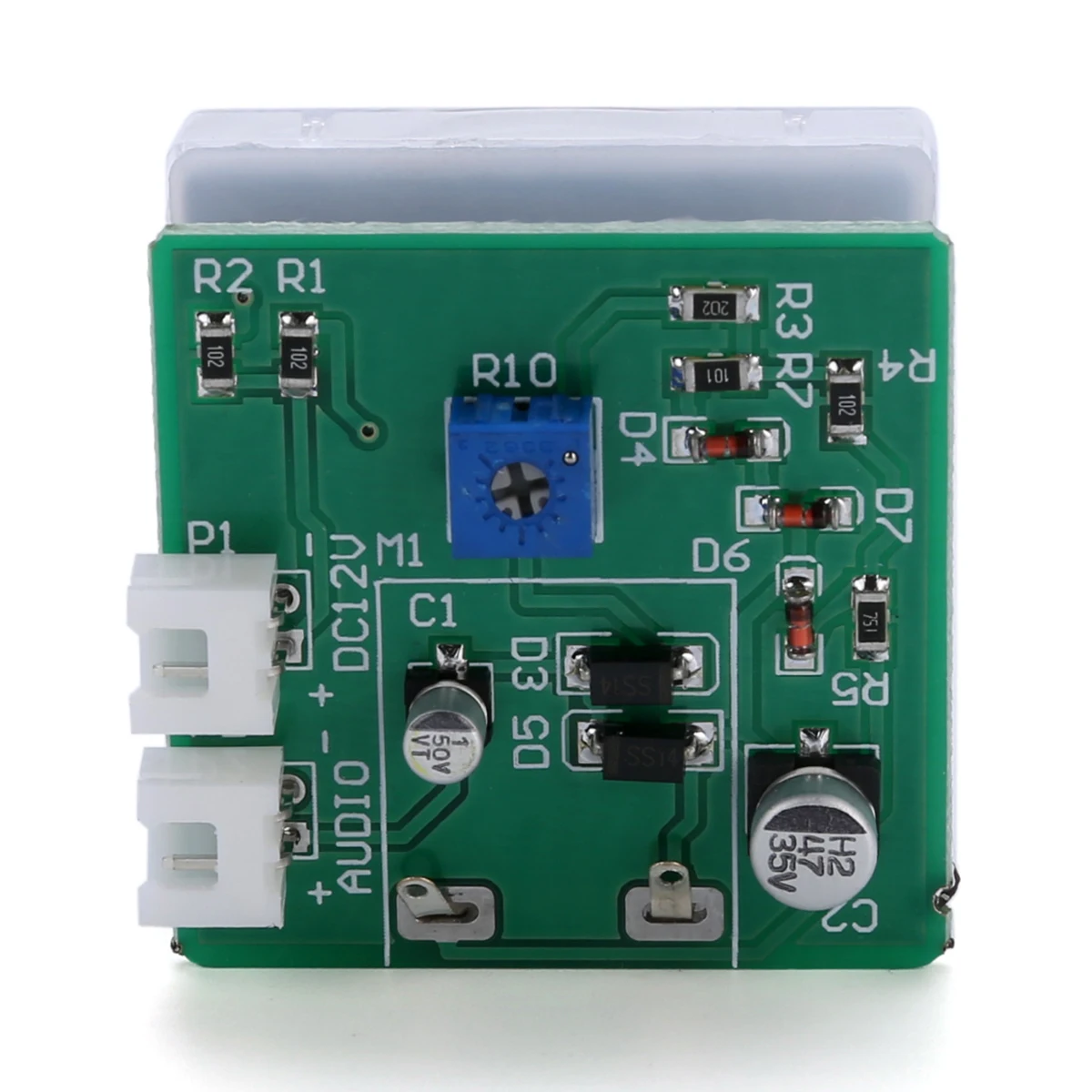 1pc 6-12V Analog Panel VU Meter Audio Level Meter Blue Backlight with SMT technology process No Need Driver for power amplifier