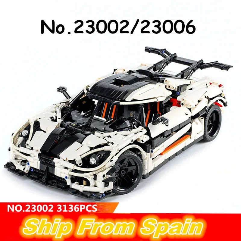 

Ship from Spain 23002 23006 Changing Race sport Car building blocks Aventador technic MOC-4789 MOC-3918 toys bricks