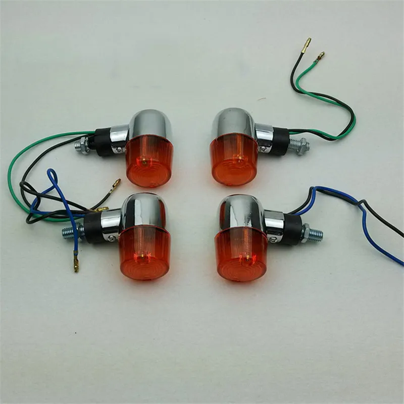 4 шт. Универсальный 12V 15W Мотоцикл Пуля указатель поворота шоры мигалки лампы