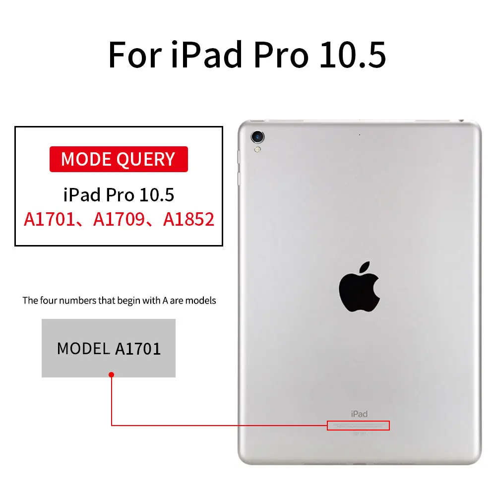 AIYKEXIN Чехол для iPad Pro 10,5 и Air 3 TPU Мягкий силиконовый смарт-чехол для iPad 10,5 чехол прозрачная задняя крышка