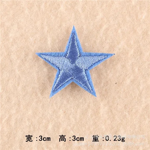 10pcs Small star embroidered patch DIY cartoon badge hat  logo accessories of iron on application  transfers 