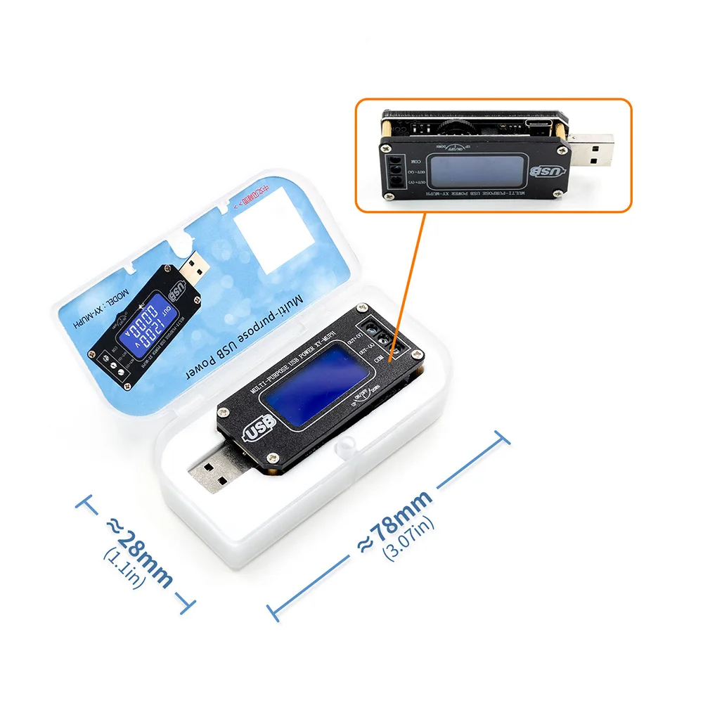 DC-DC CNC USB понижающий источник питания регулятор напряжения Модуль 5 В до 3,3 В 9 в 12 В 24 в Настольный модуль питания - Цвет: XY-MUPH