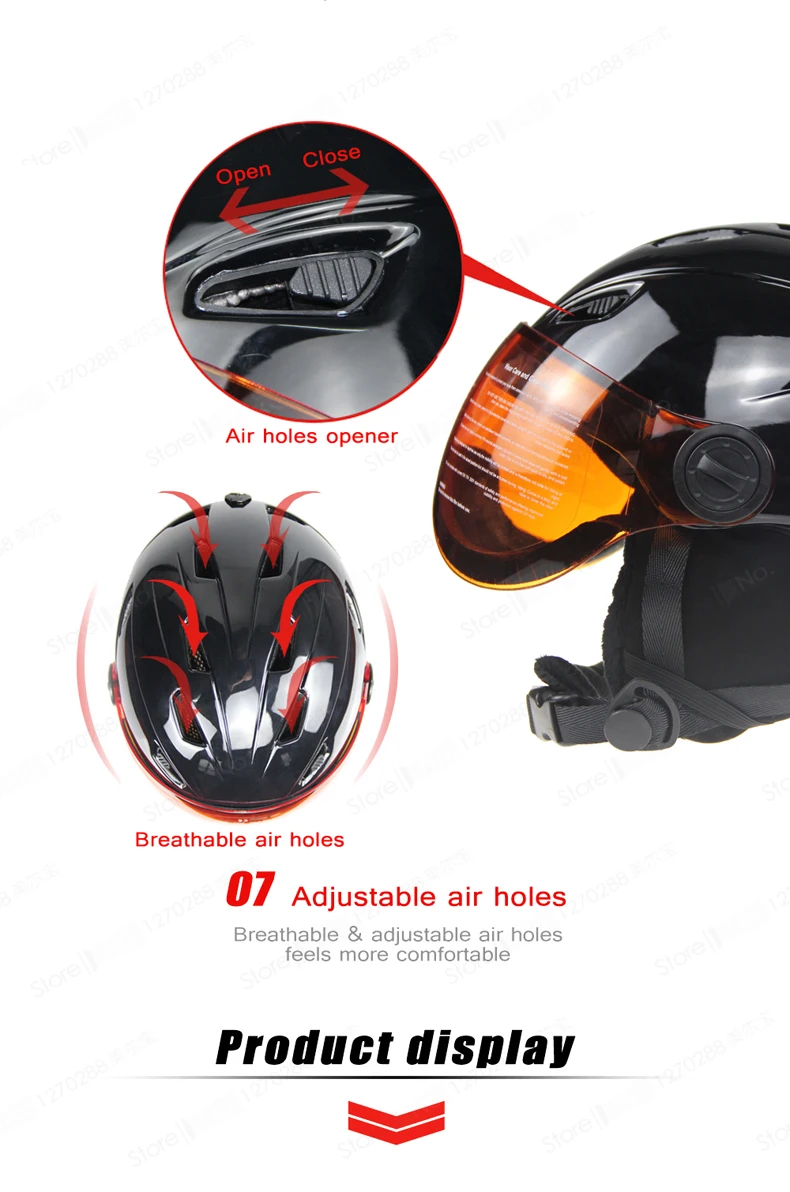 Бренд мужской/женский лыжный шлем с лыжными очками перчатки подарок шлем для сноуборда снегоход скейтборд маска мото скалолазание Спортивная безопасность