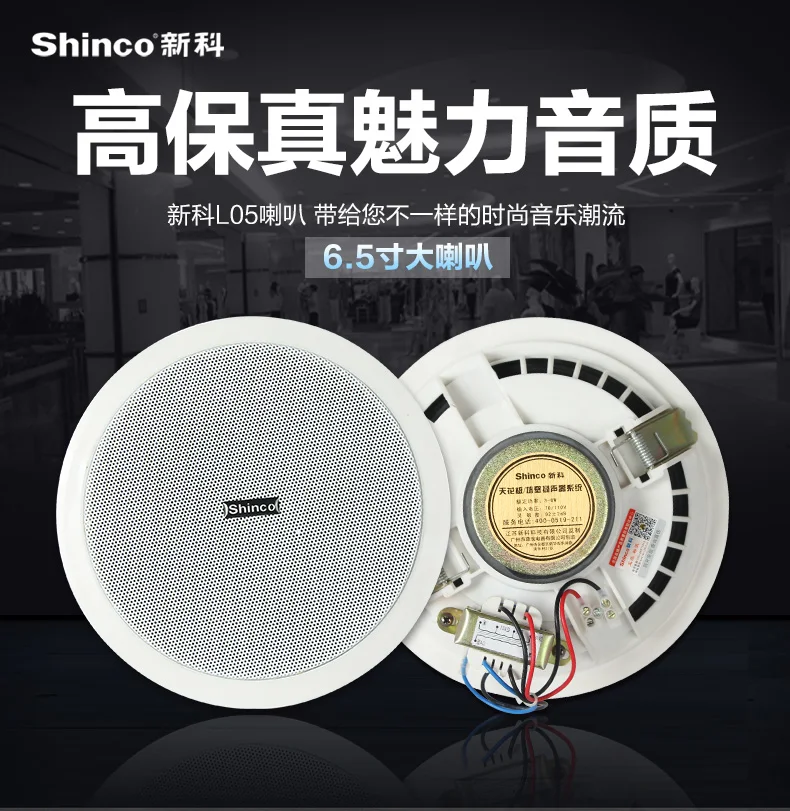 Shinco L05 потолочный громкоговоритель общий адрес звуковой фон потолочные потолки потолочные динамики