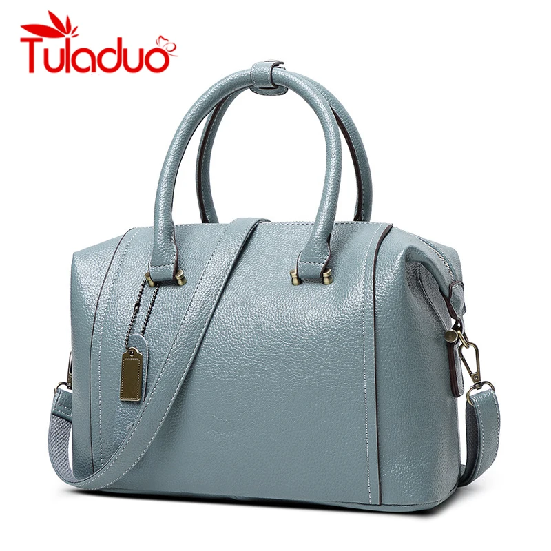 

Women Leather Handbag Ladies Boston Shoulder Bag Solid Color Large Capacity Luxury Handbags Women Bags Designer bolsas feminina