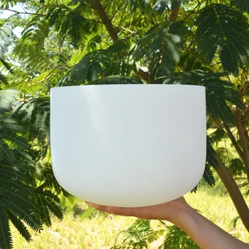 

HF 11 inches Any Note Classical Frosted Crystal Singing Bowl With Playing Mallet