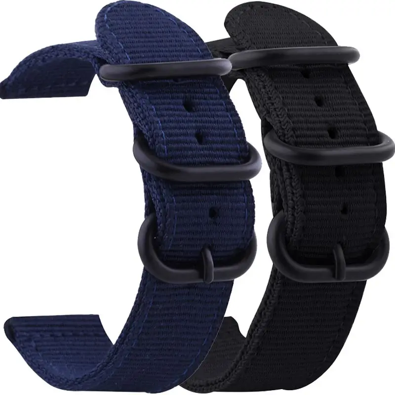 Нейлоновый холщовый ремешок для умных часов Xiaomi Huami Amazfit Youth Bip Stratos 2 Pace 20 мм 22