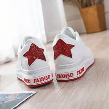 

CPI Hot Sell Pu Women Shoes Casual Women Flats sneakers shoes Spring Autumn Lace-up Bling Shoes for Trainers AC-36