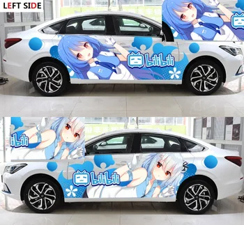 

LEFT SIDE Creative Anime Car Styling Car Inkjet Stickers Waterproof Cover Protection Film Fashion Hot Stickers