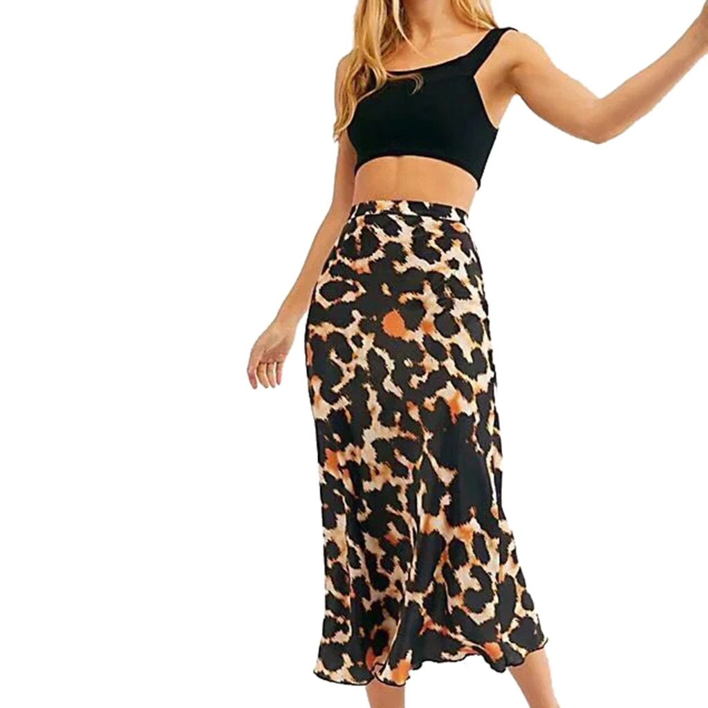 JAYCOSIN  2019  Fashion  Summer  Skirt    Women Leopard Print Tight Fitting Buttock Skirt   19MAR19