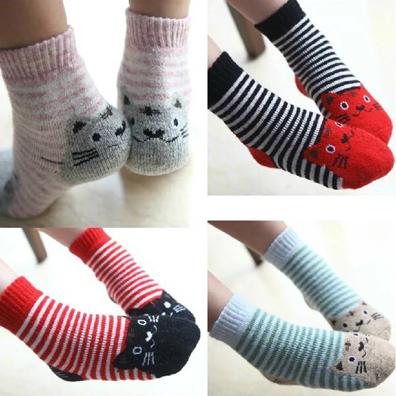 2016 Winter Kids font b Socks b font Cotton font b Children b font Animal font