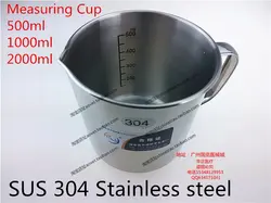 Нержавеющая сталь чашка Градуированный стеклянный жидкий мерный стакан для приготовления пищи инструмент кофе прибор кухонный