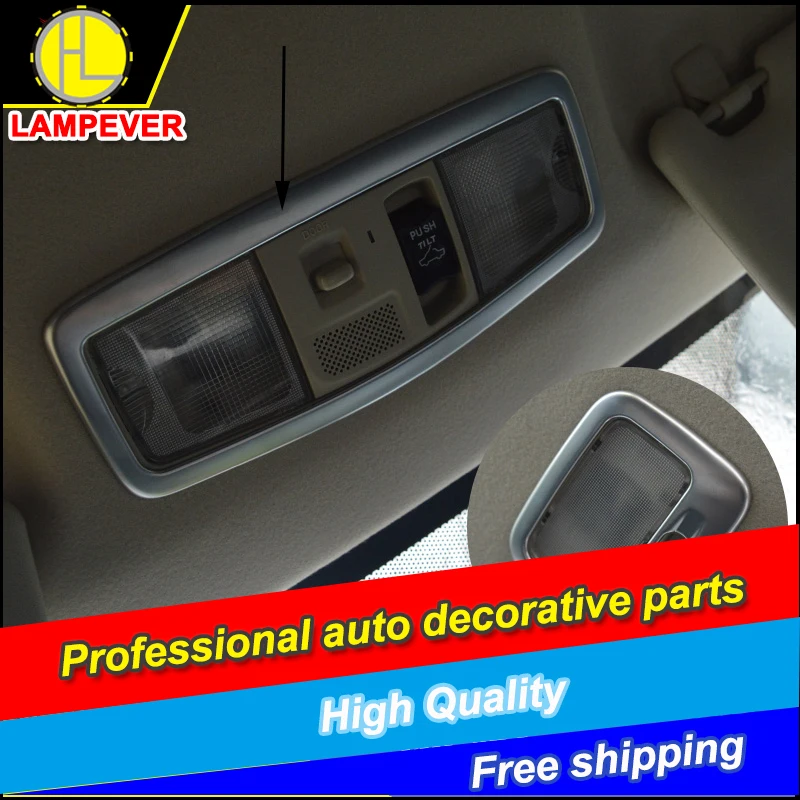 

HLC Car style Reading light covers Frame For Mitsubishi Outlander 2013-2016 ABS Chrome reading lamp light Cover Trim Decorative