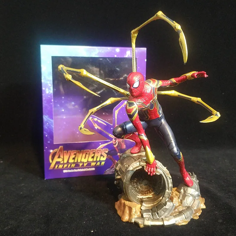 

Spider Man Far From Home Avengers 4 Endgame Infinity War Fighting Version Iron Spiderman Action Figure Toy Christmas Gift